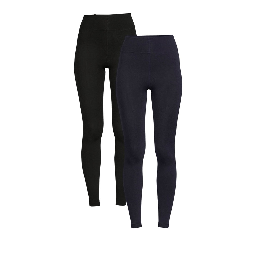2 pack fleece lined footless tights